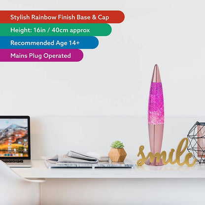 Global Gizmos Purple Chrome Retro Lava Lamp-Global Gizmos Purple Chrome Retro Lava Lamp