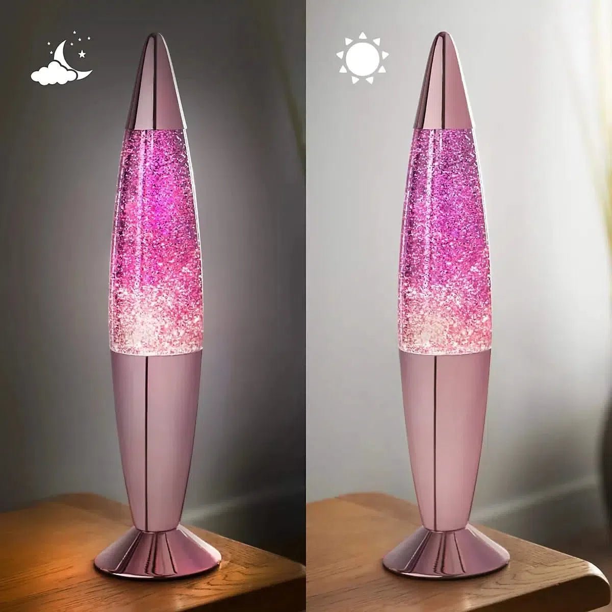 Global Gizmos Purple Chrome Retro Lava Lamp-Global Gizmos Purple Chrome Retro Lava Lamp