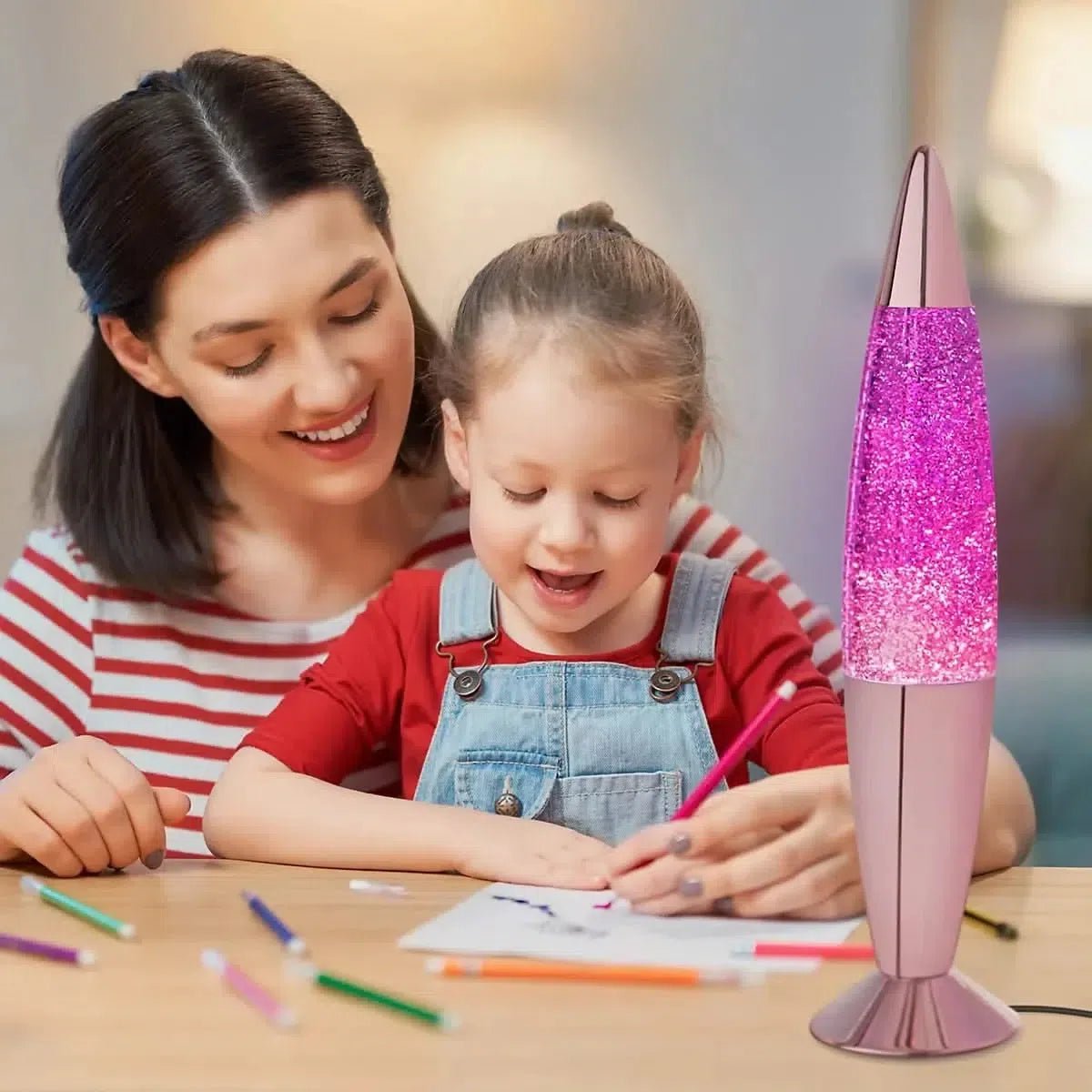 Global Gizmos Purple Chrome Retro Lava Lamp-Global Gizmos Purple Chrome Retro Lava Lamp