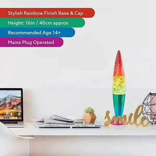 Global Gizmos Rainbow Lava Lamp-Global Gizmos Rainbow Lava Lamp