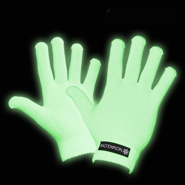 Glow gloves, Both fun and functional, these glow in the dark gloves are great for dark rooms or sensory rooms, but are also intended for sign-language users to use at night. Using the latest photo-luminescent materials the Glow gloves charge up from the sun or any bright light source, so they can be used again and again – the Glow gloves just keep on glowing for up to two hours per charge! The Glow in the dark gloves were originally designed to solve the issues that sign-language users had communicating in 