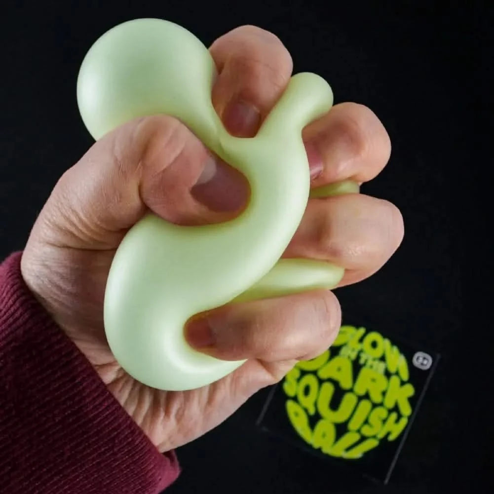 Glow in the Dark Squish Ball Fidget Toy-Glow in the Dark Squish Ball Fidget Toy