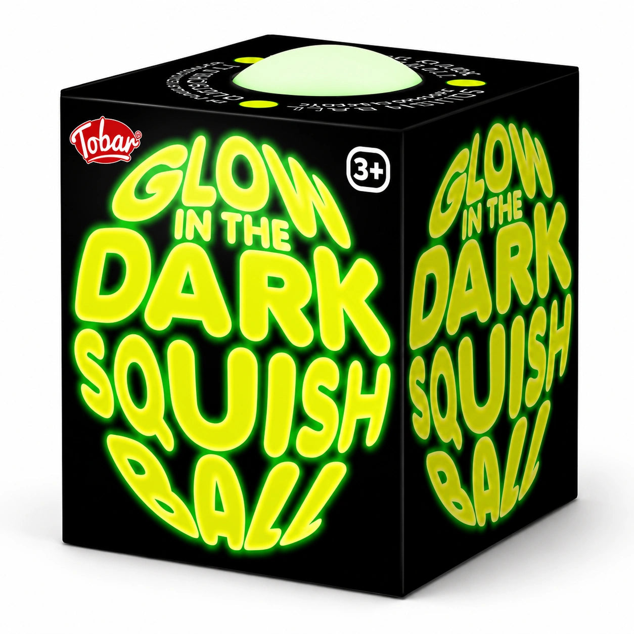 Glow in the Dark Squish Ball Fidget Toy-Glow in the Dark Squish Ball Fidget Toy