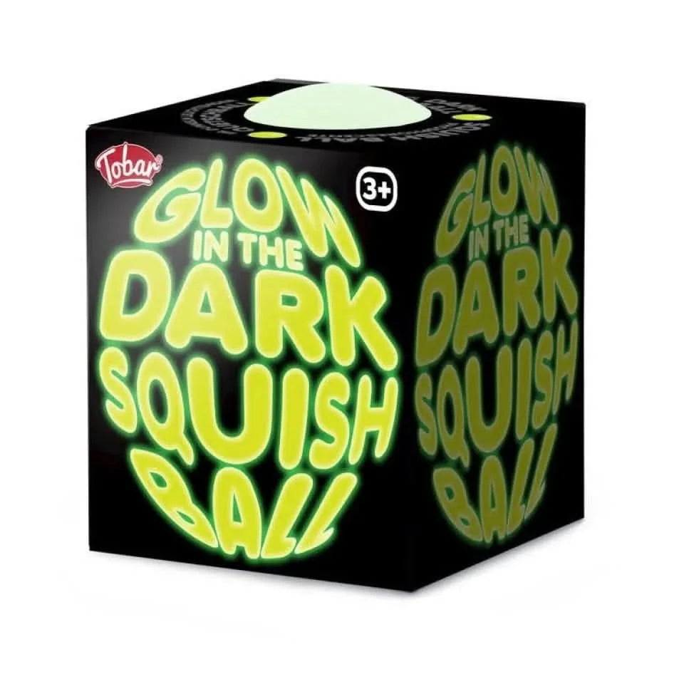 Glow in the Dark Squish Ball Fidget Toy-Glow in the Dark Squish Ball Fidget Toy