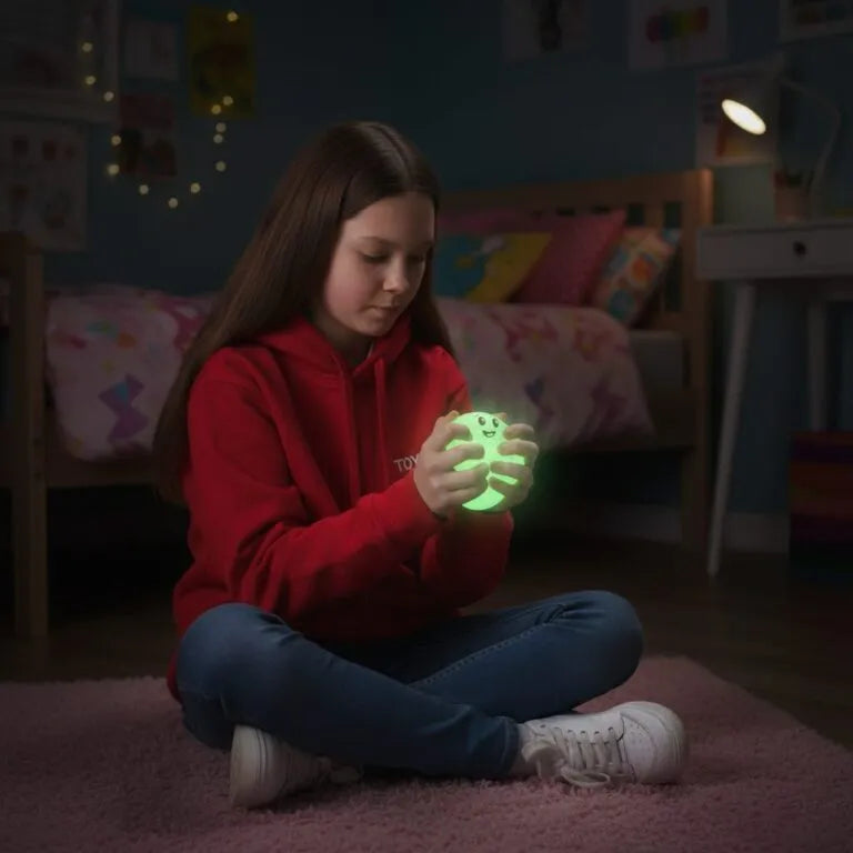 Glow In The Dark Squishy Bao Dumpling-Glow In The Dark Squishy Bao Dumpling