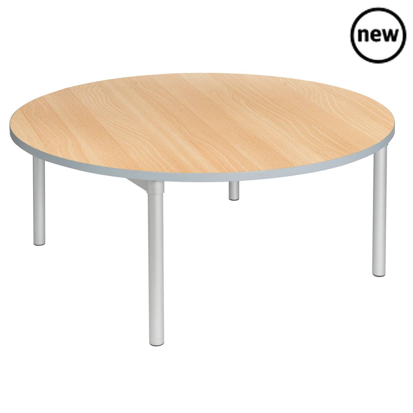 Gopak Enviro Round Classroom Table, The Gopak Enviro Round Classroom Table is a versatile and lightweight table that is perfect for various uses, including as a classroom table, dining table, or for reception and breakout spaces. With a diameter of 1200mm, this table is spacious enough for multiple users and can easily accommodate various tasks.The table is available in a choice of heights and colors, allowing you to customize it to suit your specific needs and preferences. Whether you need a table for youn