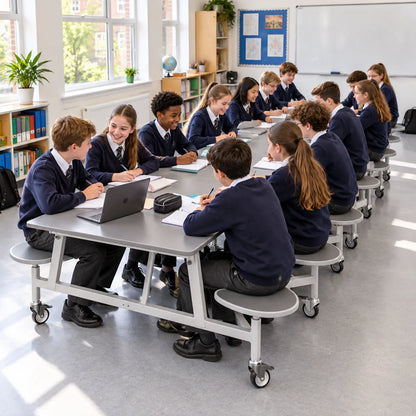 GoRoll 16 Stool Fixed Beam Seat 10ft – UK school lifestyle image 3