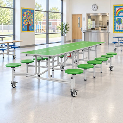 GoRoll 16 Stool Folding Beam Seat 10ft – UK school lifestyle image 1