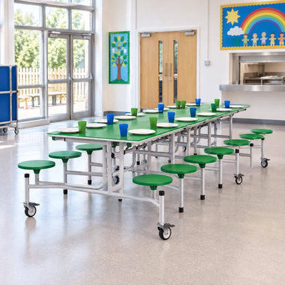 GoRoll 16 Stool Folding Beam Seat 10ft – UK school lifestyle image 2
