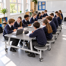 GoRoll 16 Stool Fixed Beam Seat 10ft – UK school lifestyle image 3