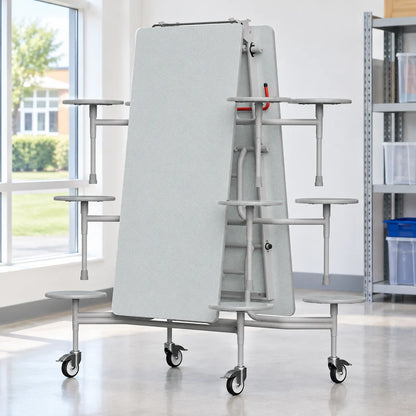 GoRoll Folding Table 10ft with 12 Stools – UK school lifestyle image 5
