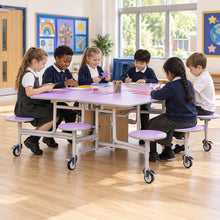 GoRoll Folding Table 8ft with 8 Stools – UK school lifestyle image 4