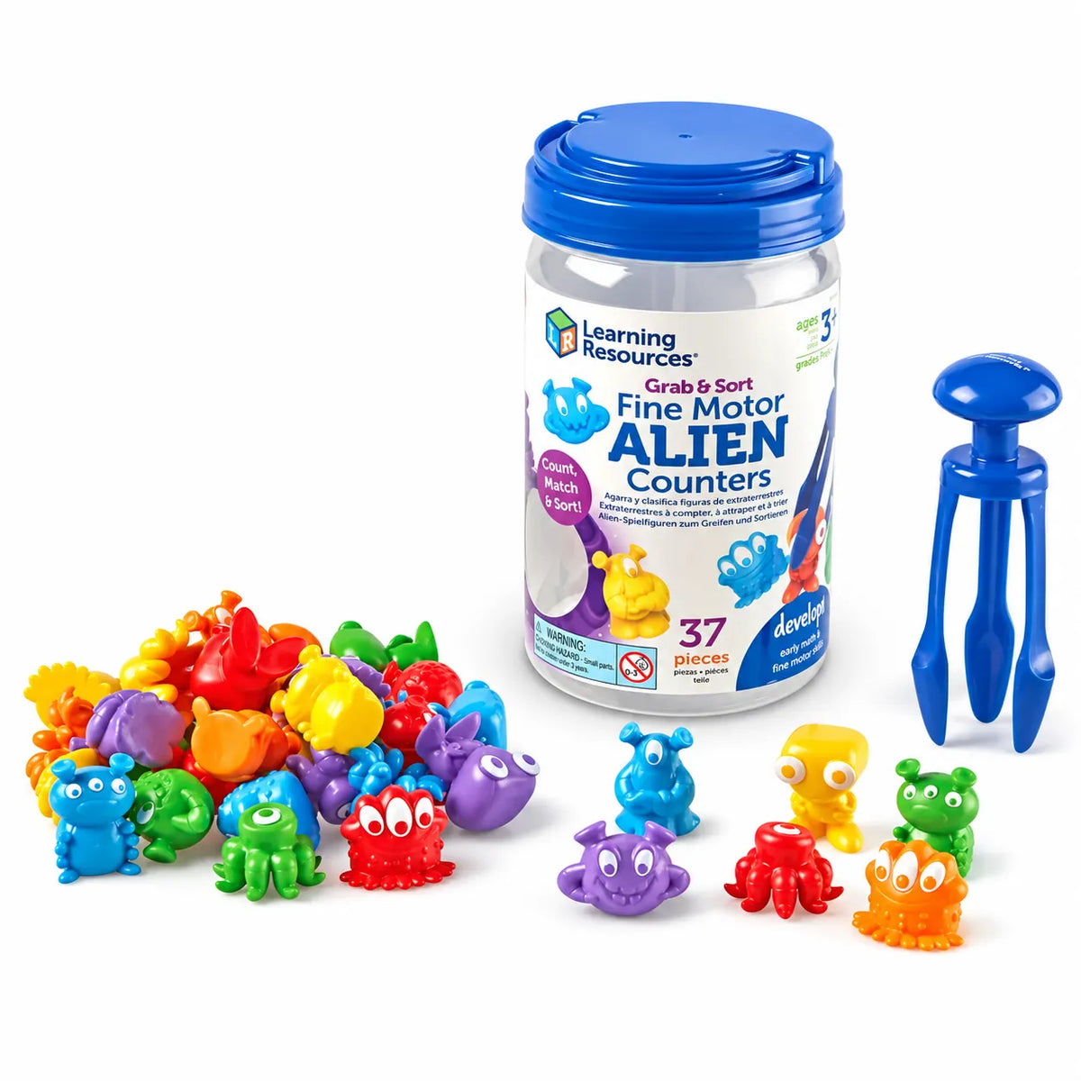Grab & Sort Fine Motor Alien Counters-Grab & Sort Fine Motor Alien Counters