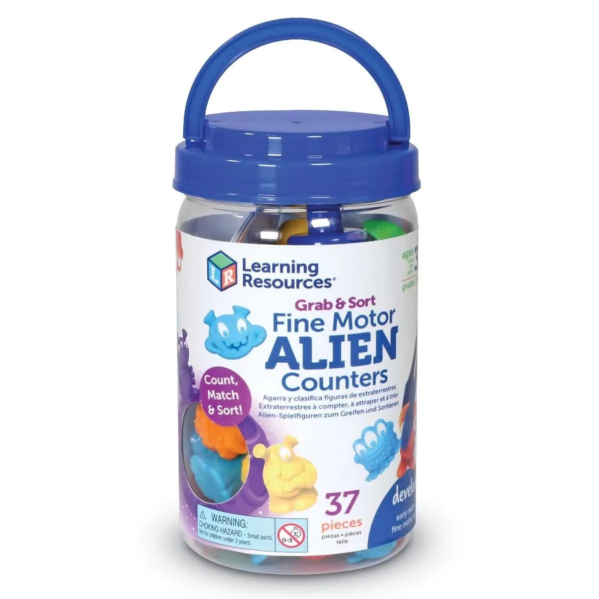 Grab & Sort Fine Motor Alien Counters-Grab & Sort Fine Motor Alien Counters