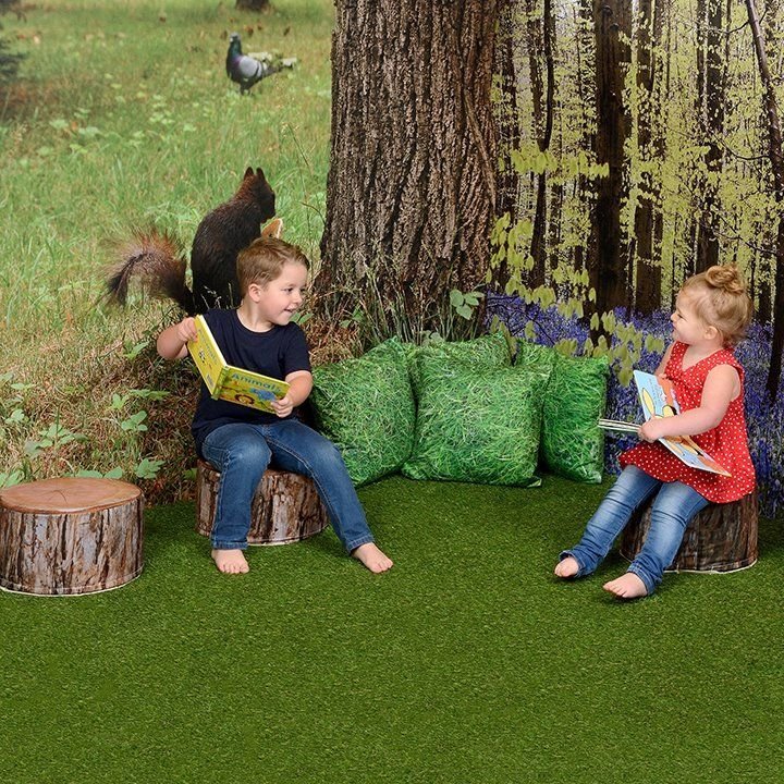 Grass Scatter Cushions Set Of 4, The Grass Scatter Cushions offer a wonderful blend of comfort and thematic aesthetics that are ideal for creating a relaxing and inviting environment for children. Grass Scatter Cushions Set Of 4 Features: Design: Features a nature-inspired grass pattern that brings the outdoors in, perfect for creating a calming environment. Material: Made with soft and durable fabric that offers comfort, making it great for extended use. Washable Covers: Comes with removable covers that ca