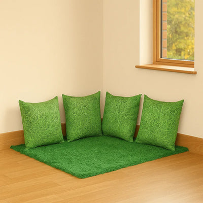 Grass Scatter Cushions Set Of 4-Grass Scatter Cushions Set Of 4