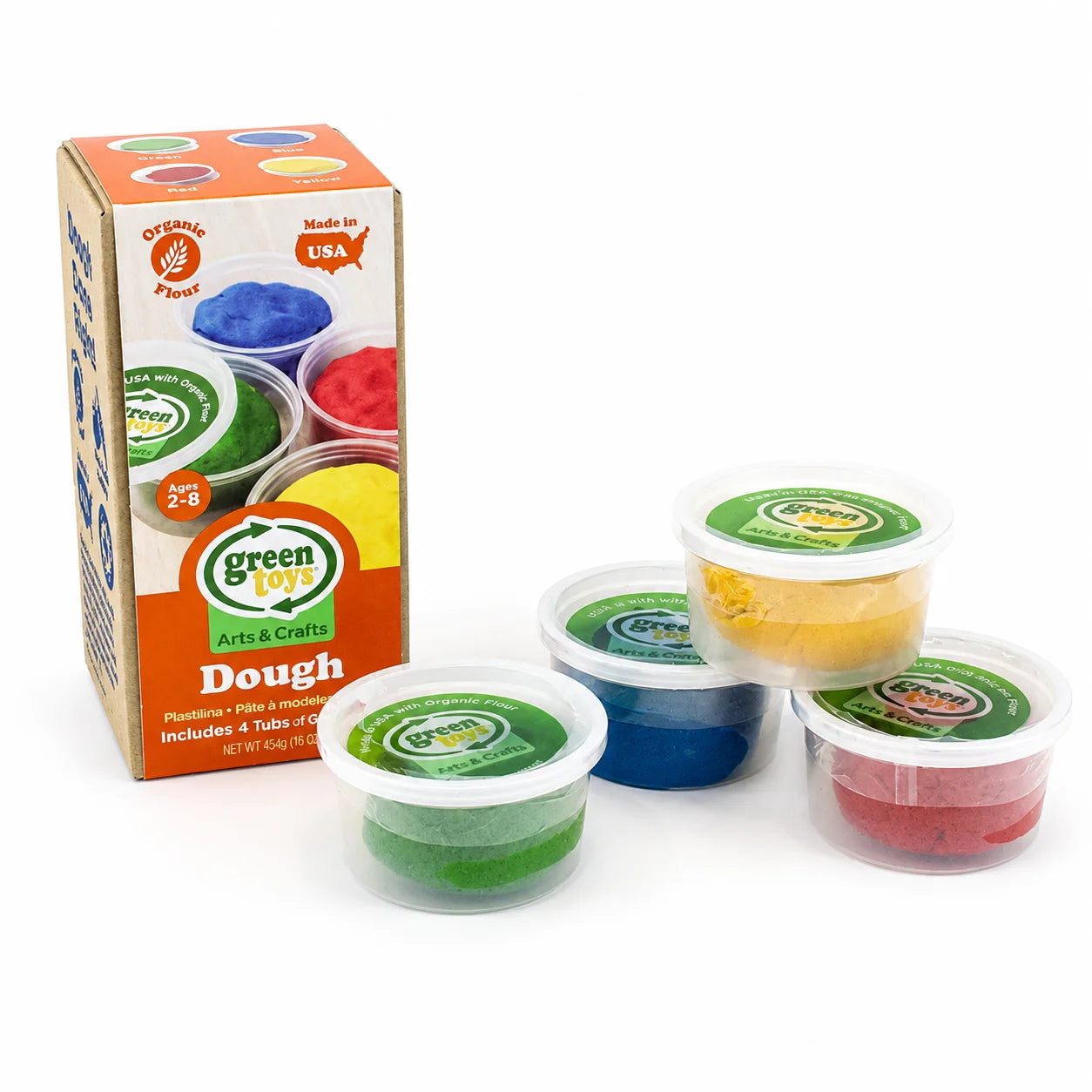 Green Toys Dough 4 Pack Activity Set-Green Toys Dough 4 Pack Activity Set