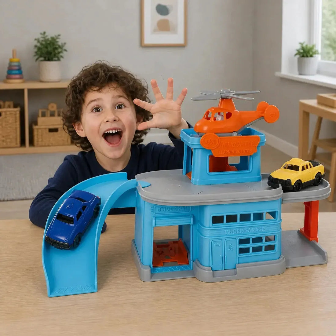 Green Toys Parking Garage-Green Toys Parking Garage