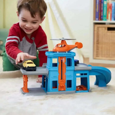 Green Toys Parking Garage-Green Toys Parking Garage
