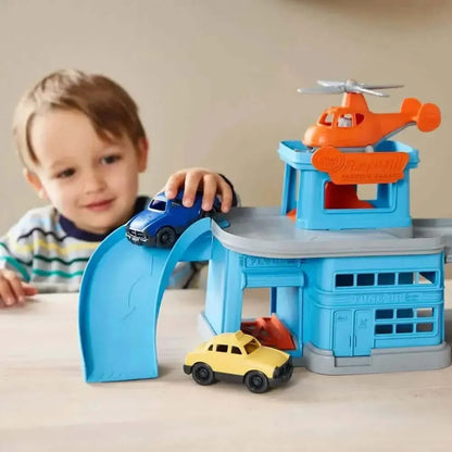 Green Toys Parking Garage-Green Toys Parking Garage