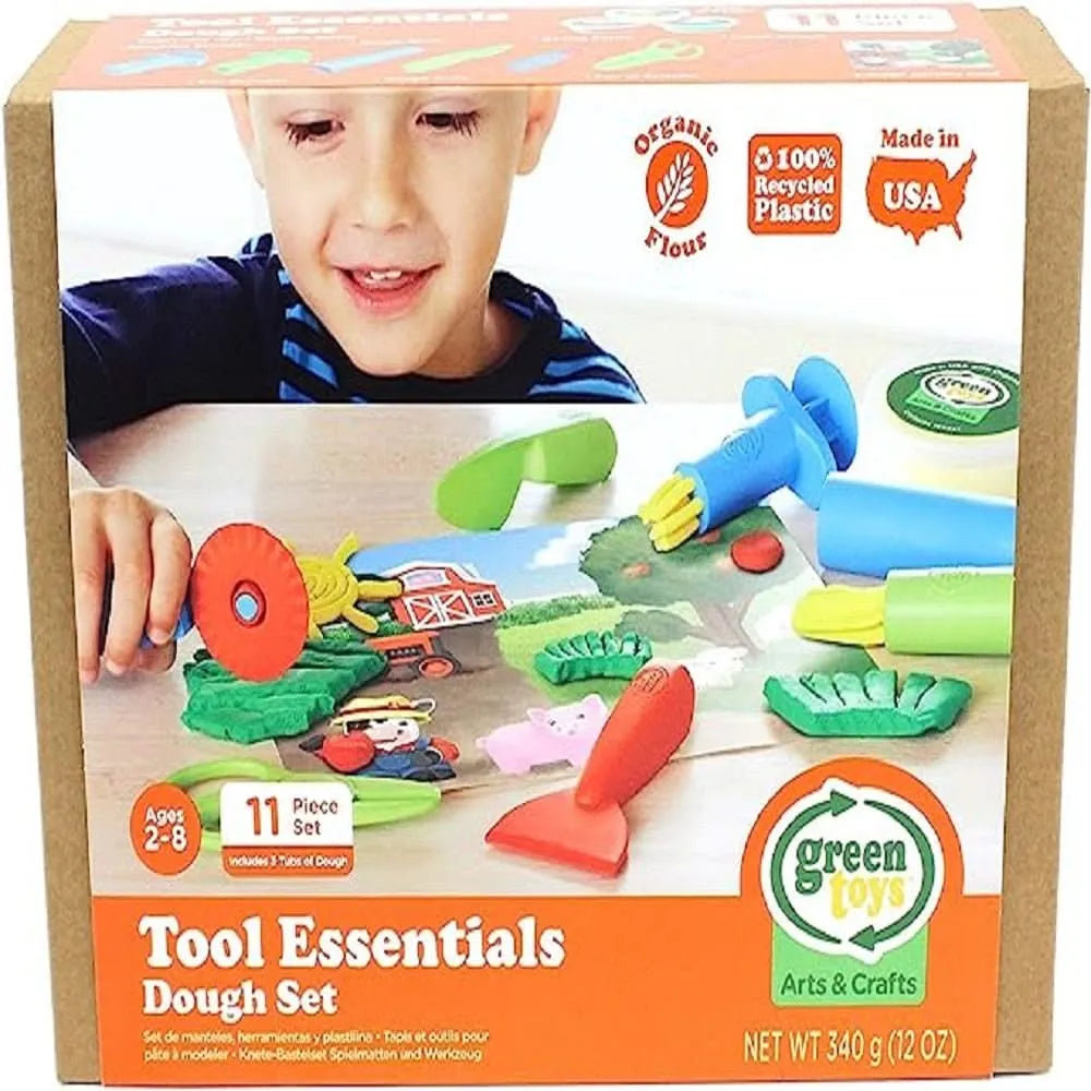 Green Toys Tool Essentials Dough Set-Green Toys Tool Essentials Dough Set