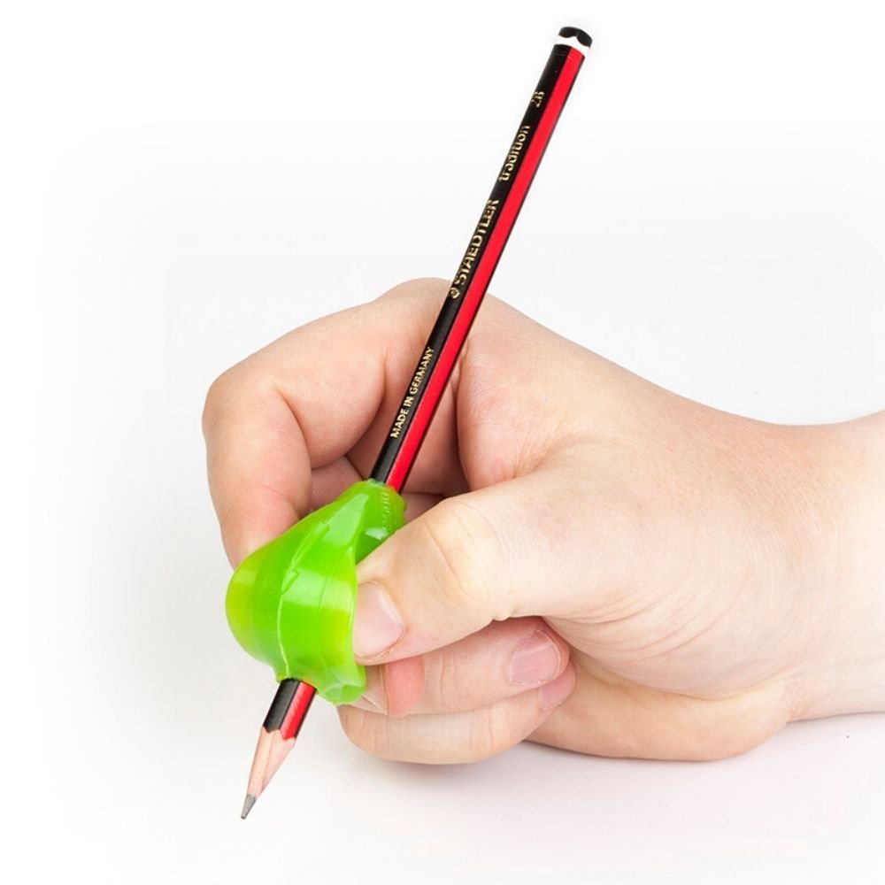 Grotto Pencil Grip 3 Pack, Elevate your child's writing skills with the Grotto Pencil Grip, ingeniously designed to foster the development and reinforcement of the coveted tripod grasp. This efficient grip ensures smoother, more controlled writing with significantly less effort. Perfect for Beginners: Especially crafted for youngsters from the age of 3 onwards, this grip is the ideal accessory for those in the early stages of their writing journey. It's a great way to ensure your child starts off on the rig