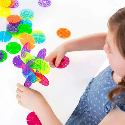 Guidecraft Interlox Discs 96 Piece Set-Guidecraft Interlox Discs 96 Piece Set
