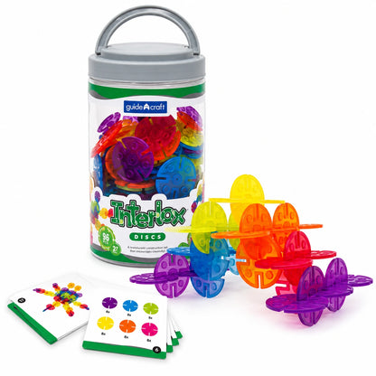 Guidecraft Interlox Discs 96 Piece Set-Guidecraft Interlox Discs 96 Piece Set