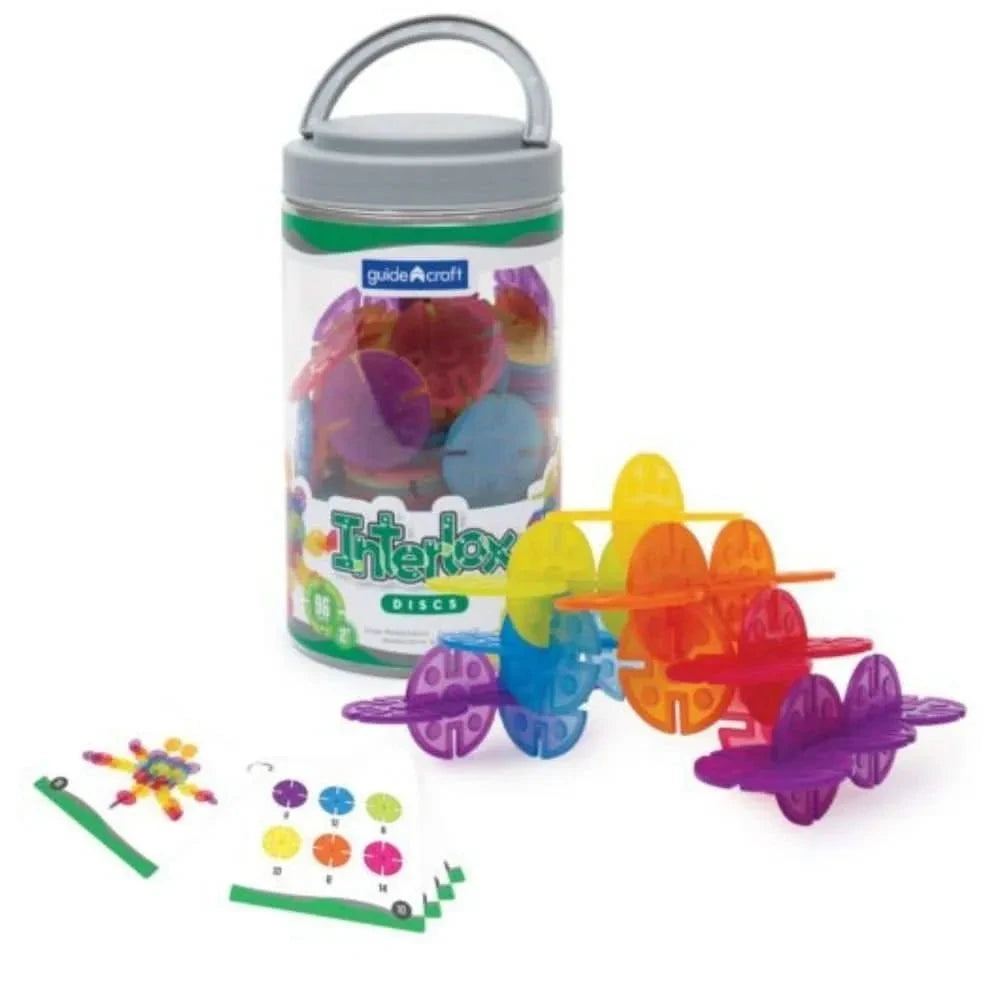 Guidecraft Interlox Discs 96 Piece Set-Guidecraft Interlox Discs 96 Piece Set