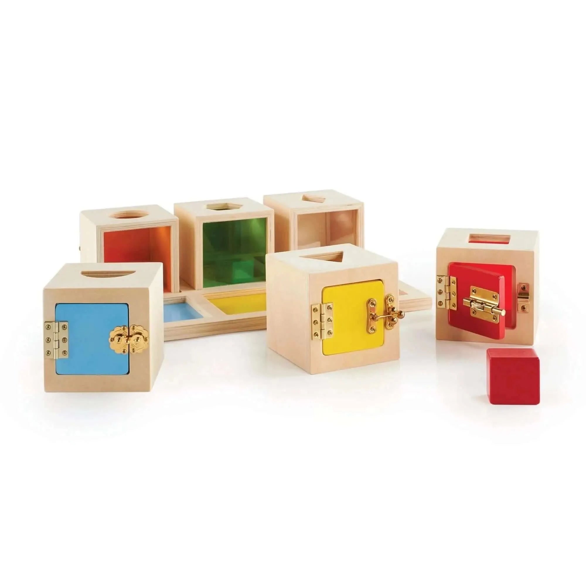 Guidecraft Peekaboo Lock Boxes-Guidecraft Peekaboo Lock Boxes