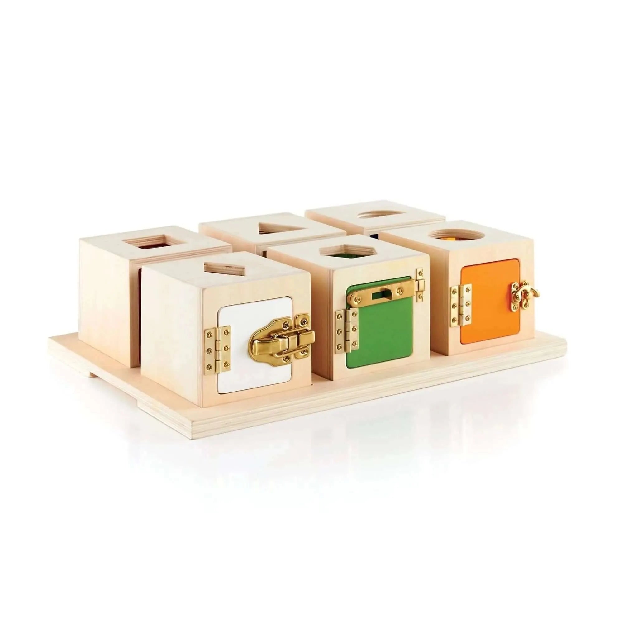 Guidecraft Peekaboo Lock Boxes-Guidecraft Peekaboo Lock Boxes