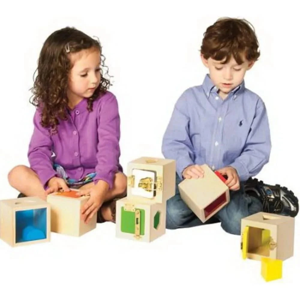 Guidecraft Peekaboo Lock Boxes-Guidecraft Peekaboo Lock Boxes