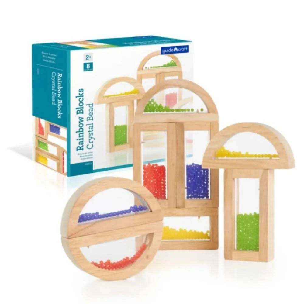Guidecraft Rainbow Blocks Crystal Bead-Guidecraft Rainbow Blocks Crystal Bead