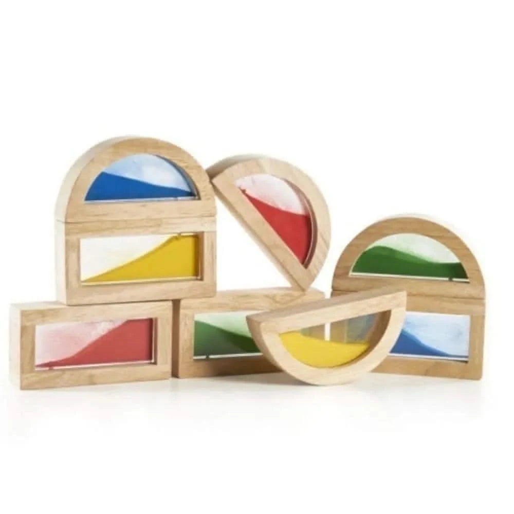 Guidecraft Rainbow Blocks Sand-Guidecraft Rainbow Blocks Sand