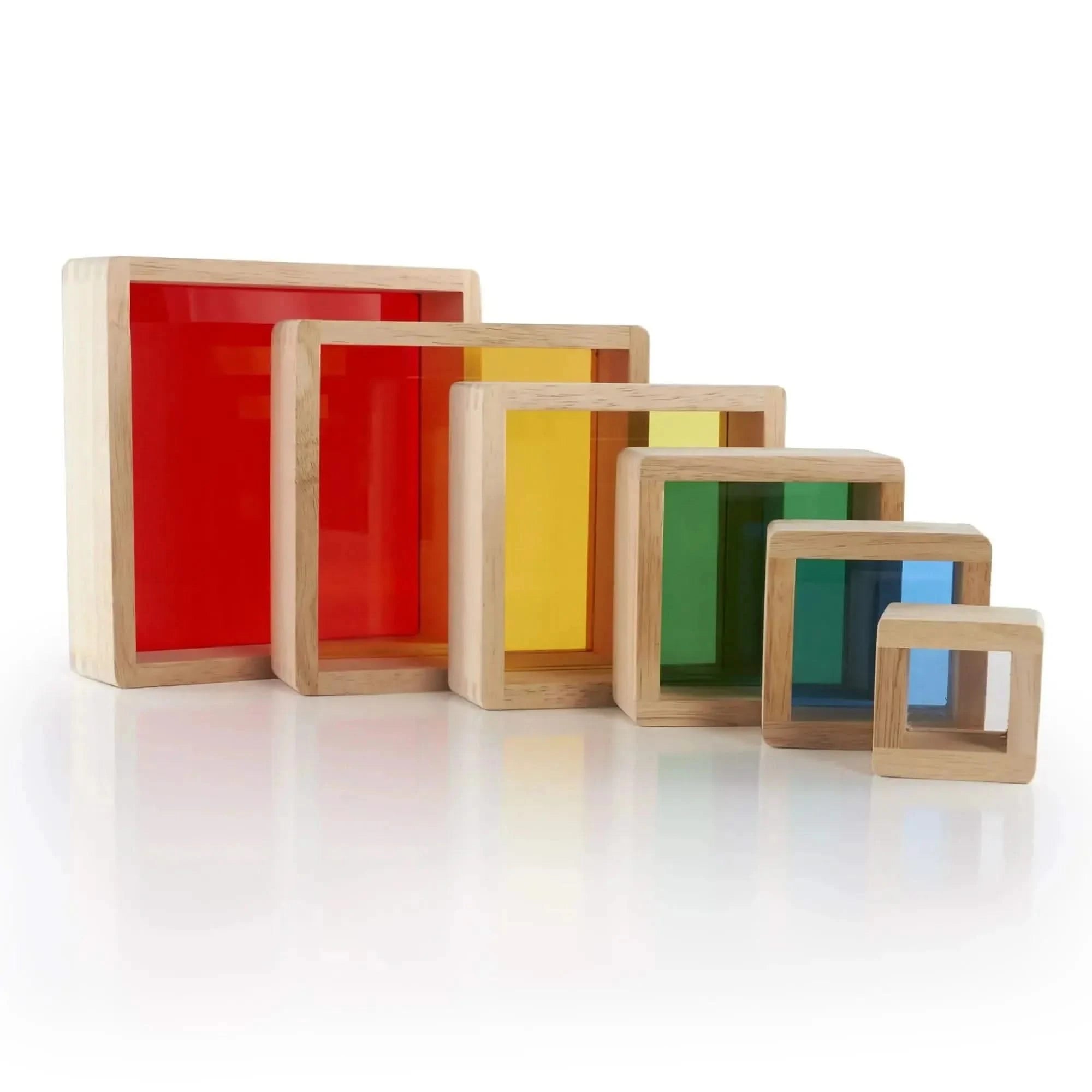 Guidecraft Stacking Rainbow Pyramid-Guidecraft Stacking Rainbow Pyramid