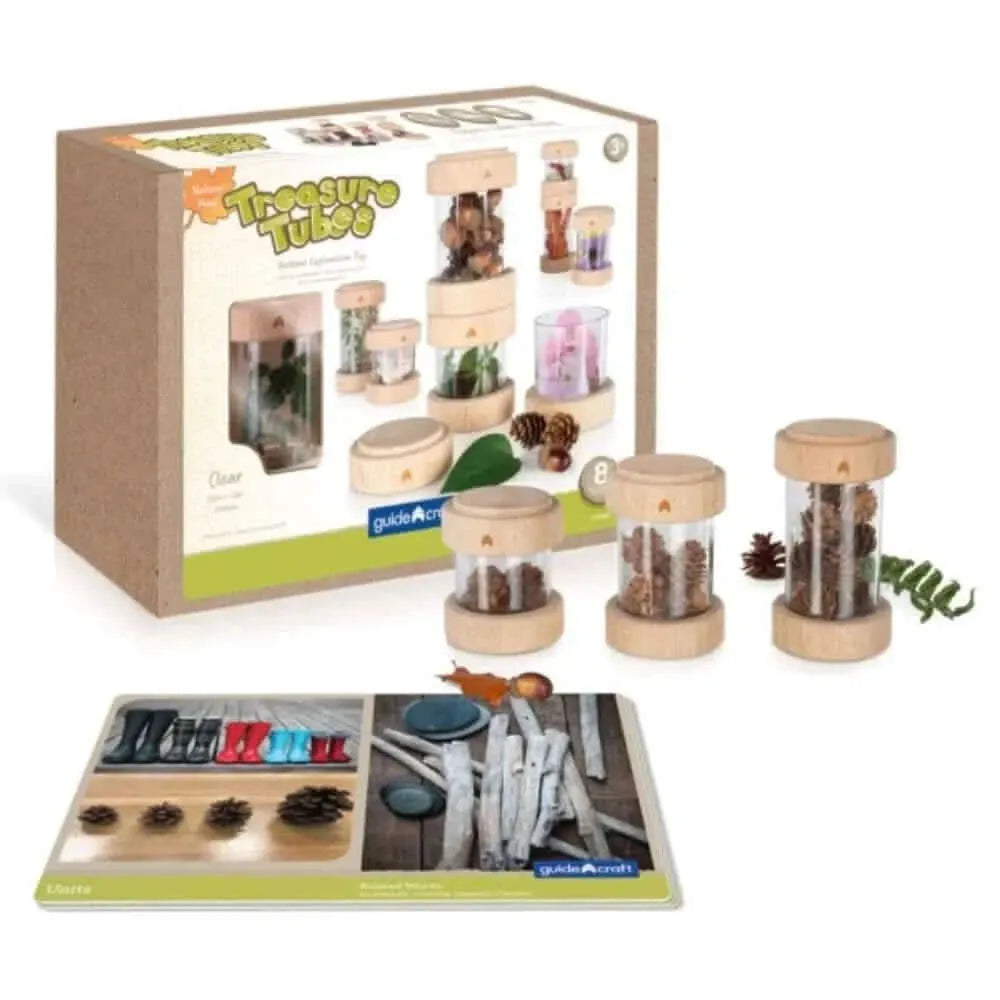 Guidecraft Treasure Tubes Clear-Guidecraft Treasure Tubes Clear