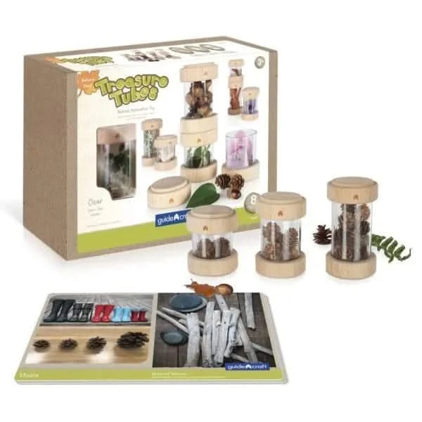 Guidecraft Treasure Tubes Clear-Guidecraft Treasure Tubes Clear