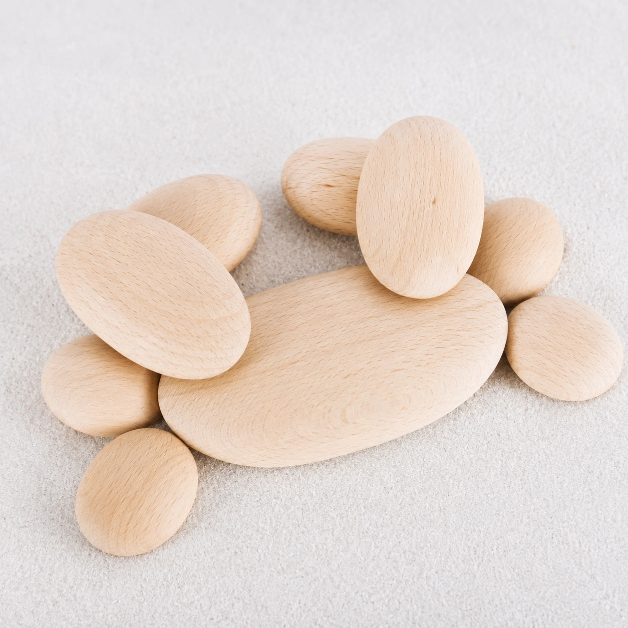 Guidecraft Wood Stackers River Stones-Guidecraft Wood Stackers River Stones