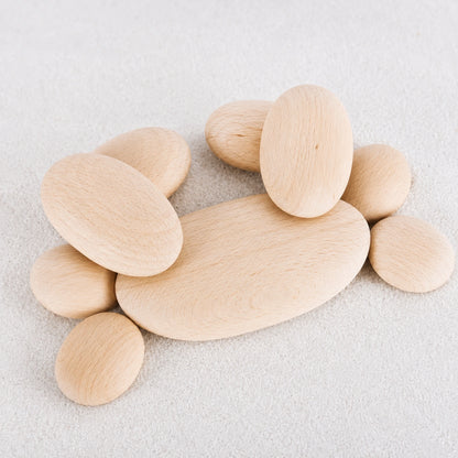 Guidecraft Wood Stackers River Stones-Guidecraft Wood Stackers River Stones