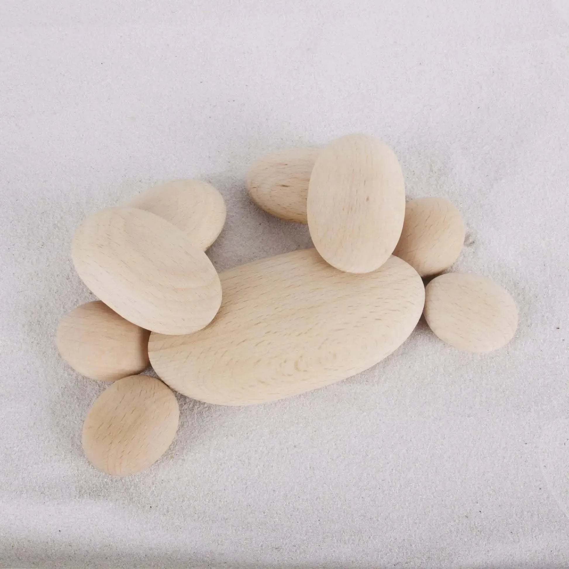 Guidecraft Wood Stackers River Stones-Guidecraft Wood Stackers River Stones