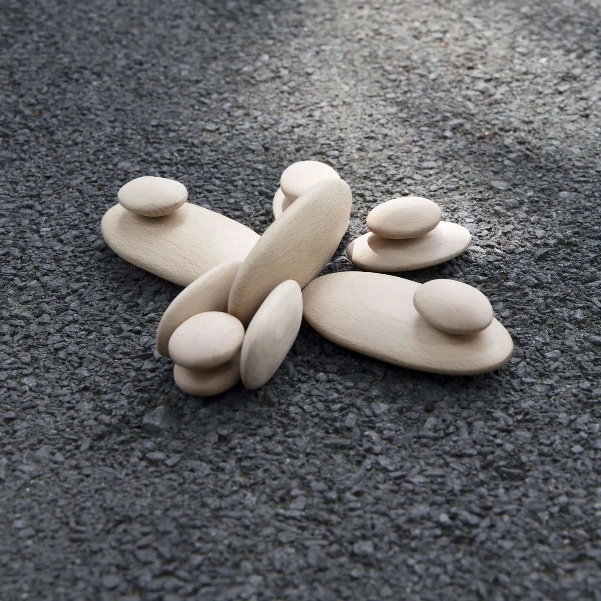 Guidecraft Wood Stackers River Stones-Guidecraft Wood Stackers River Stones