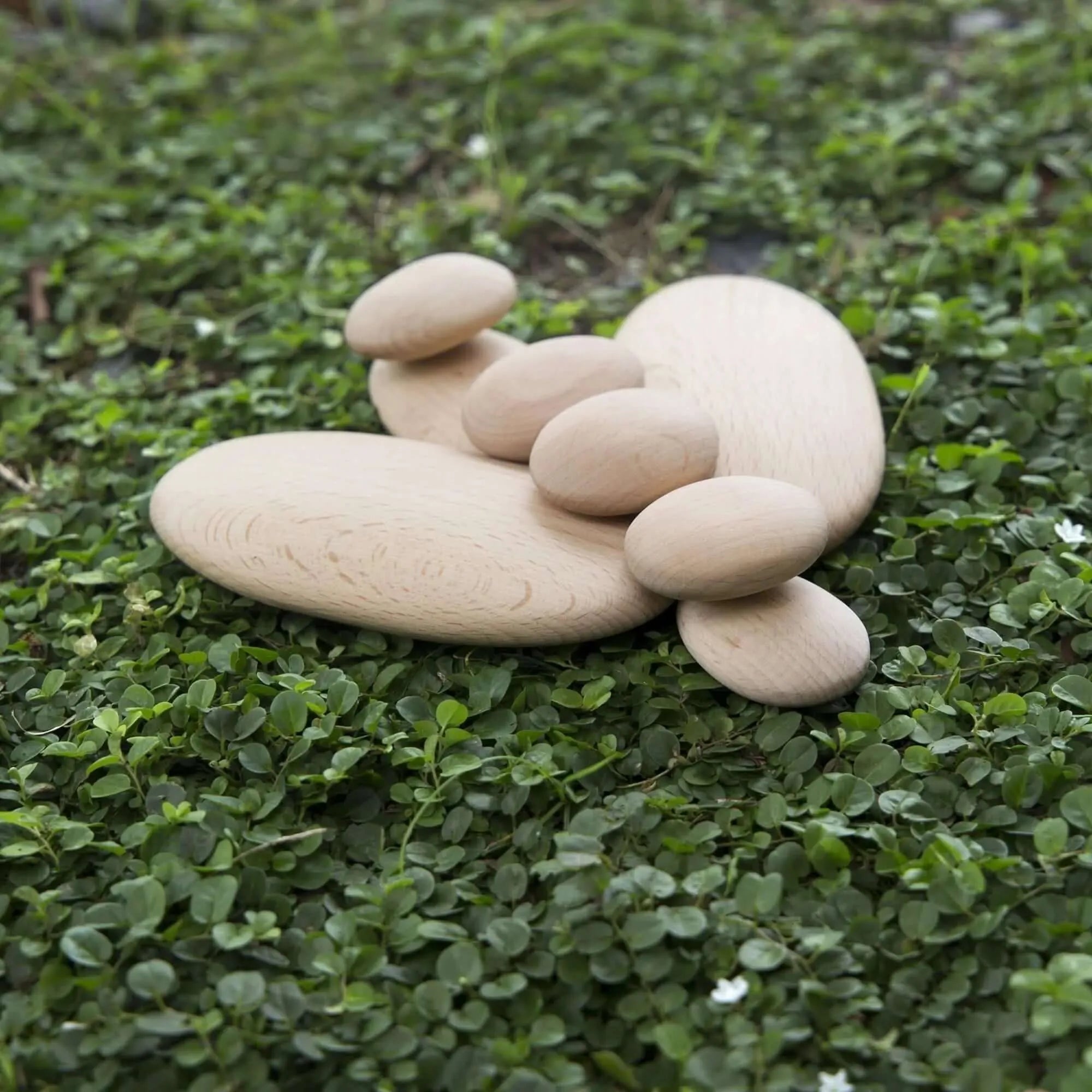 Guidecraft Wood Stackers River Stones-Guidecraft Wood Stackers River Stones