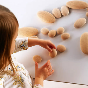 Guidecraft Wood Stackers River Stones-Guidecraft Wood Stackers River Stones