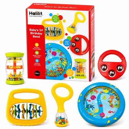 Halilit Baby's First Birthday Band Gift Set-Halilit Baby's First Birthday Band Gift Set