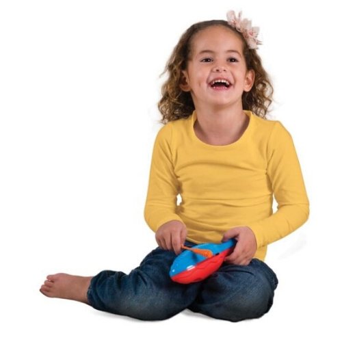 Halilit Fish Guiro, Introduce your little one to the world of music with the Halilit Fish Guiro! This brightly coloured percussion instrument is based on the traditional guiro, perfect for introducing rhythm and coordination to early years.Designed to stimulate essential early sensory development, motor skills, and hand-eye coordination, this fish-shaped guiro is a great tool for your child's musical exploration. Its unique profiles offer a variety of scraping surfaces, allowing your little musician to prod