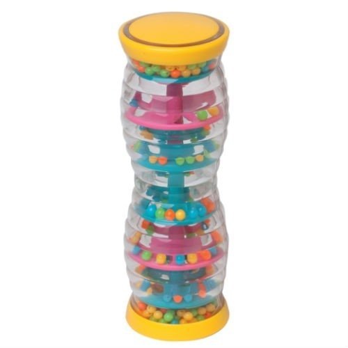 Halilit Twist & Shake Rainmaker, The Halilit Twist & Shake Rainmaker is a modern take on a classic toy measuring 20 cm in length, this Halilit Twist & Shake Rainmaker is filled with vibrant, colourful beads that create a gentle sound of falling rain when tipped or shaken. This Halilit Twist & Shake Rainmaker is designed to engage and stimulate your baby's senses with its bright and captivating colors,it will instantly grab their attention. The soothing sound it produces will introduce them to the world of m