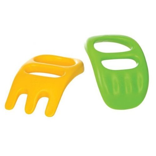 Hand Scoops Set of 2, Introducing our fabulous Hand Scoops, the ultimate tool for messy play and sand play adventures! Designed with little hands in mind, these practical and brightly coloured scoops are perfectly sized for maximum fun.Whether your little ones are building sandcastles at the beach or exploring the wonders of nature in the garden, these Hand Scoops are here to make their digging experience easier and more exciting. No more struggling with oversized tools or resorting to using their hands alo