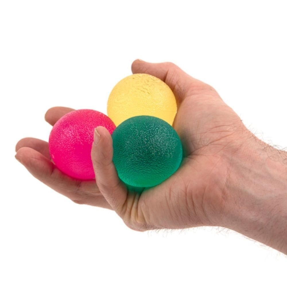 Hand Strengthener Fidget Balls 3pk, Introducing the Hand Strengthener Fidget Balls pack of 3, the ultimate tool for improving various aspects of hand strength and motor skills. Whether you're an athlete, musician, or simply looking to enhance your overall hand dexterity, these fidget balls are perfect for you. Designed to increase grip strength and endurance, our Hand Strengthener Fidget Balls pack of 3 is ideal for those looking to build muscle tone and enhance both fine and gross motor skills. With regula