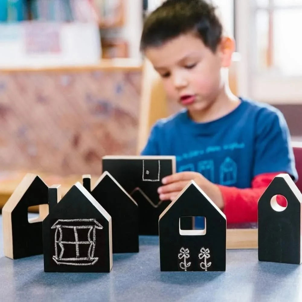 Happy Architect Chalkboard Create and Play Village - Pack of 28-Happy Architect Chalkboard Create and Play Village - Pack of 28