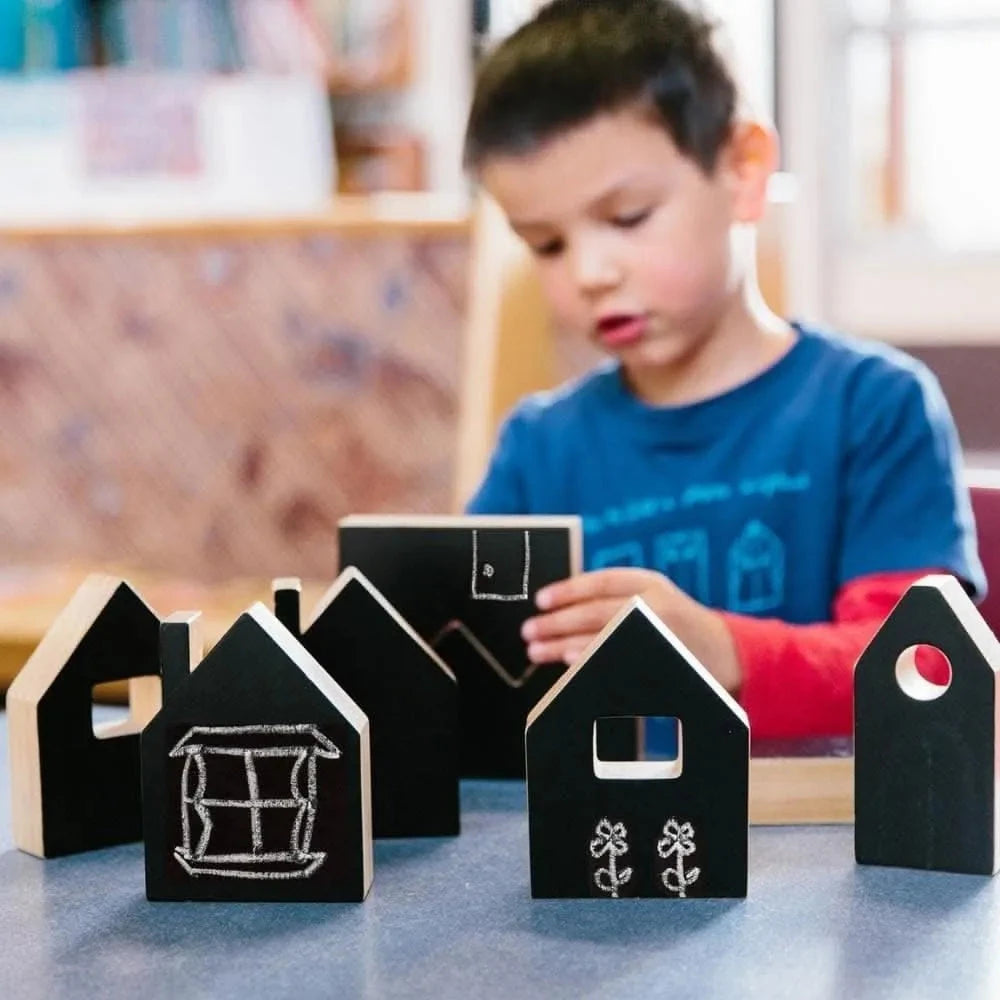 Happy Architect Chalkboard Create and Play Village - Pack of 28-Happy Architect Chalkboard Create and Play Village - Pack of 28